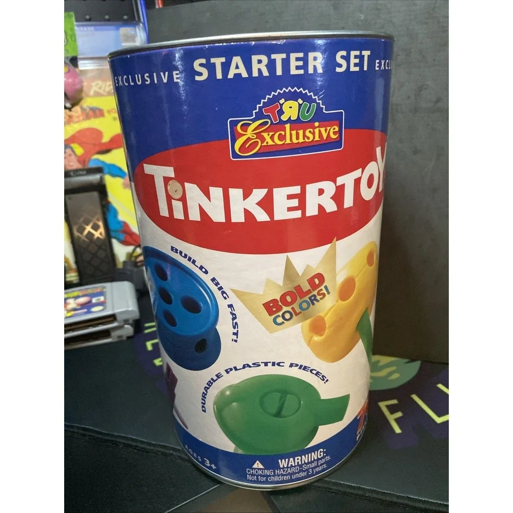 Vintage 2000 Toys R Us Exclusive Plastic Tinkertoy King Size Building Set D3